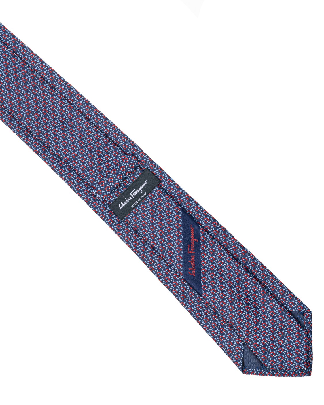 shop SALVATORE FERRAGAMO  Cravatta: Salvatore Ferragamo cravatta in seta jacquard con stampa Gancini proposta in chiave geometrica, rotonda e squadrata.
Composizione: 100% seta.
Made in Italy.. 350724 4PALMI7J-003754528 number 2356592